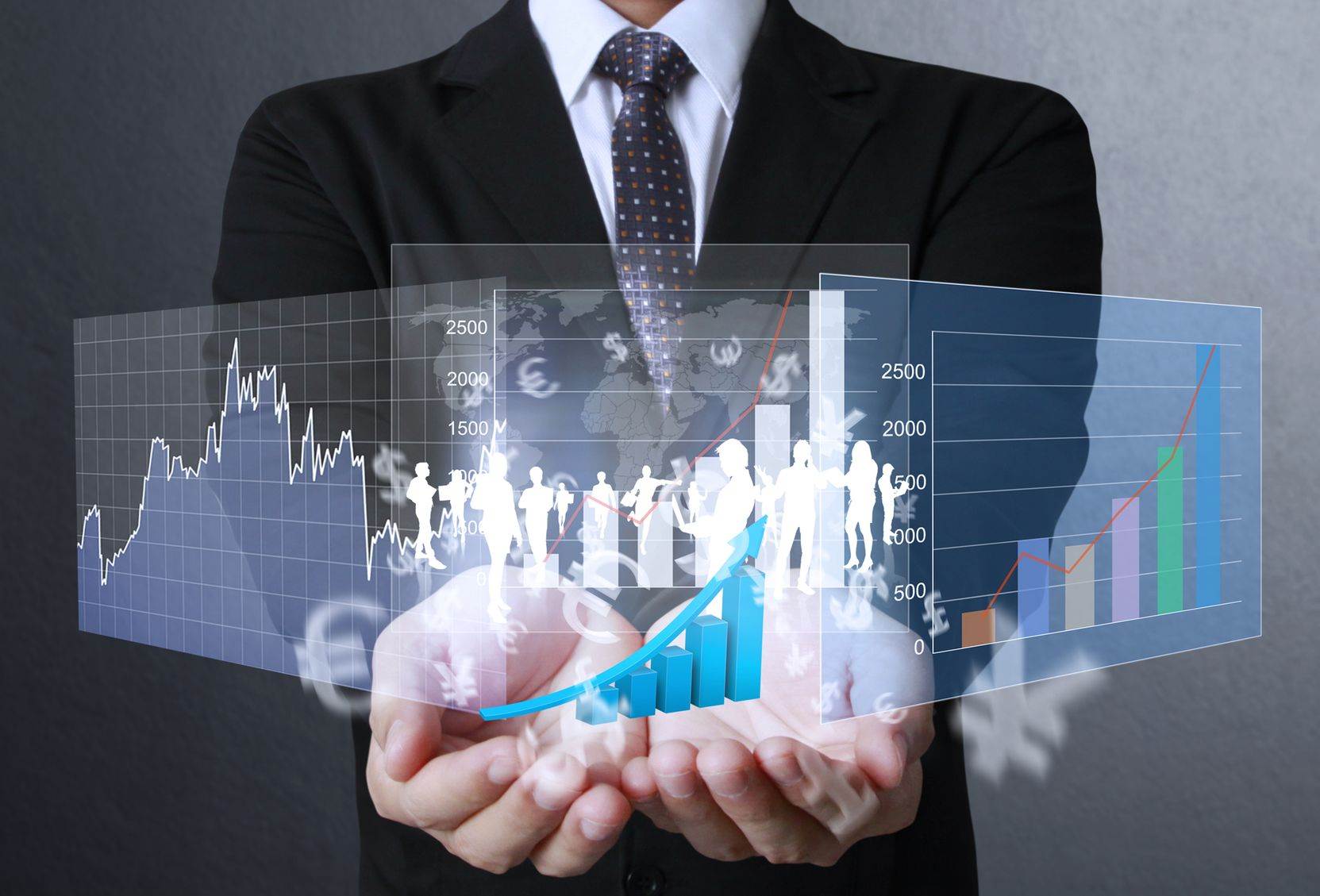 20232305 – businessman with financial symbols coming from hand Proficiency in Accounting 3