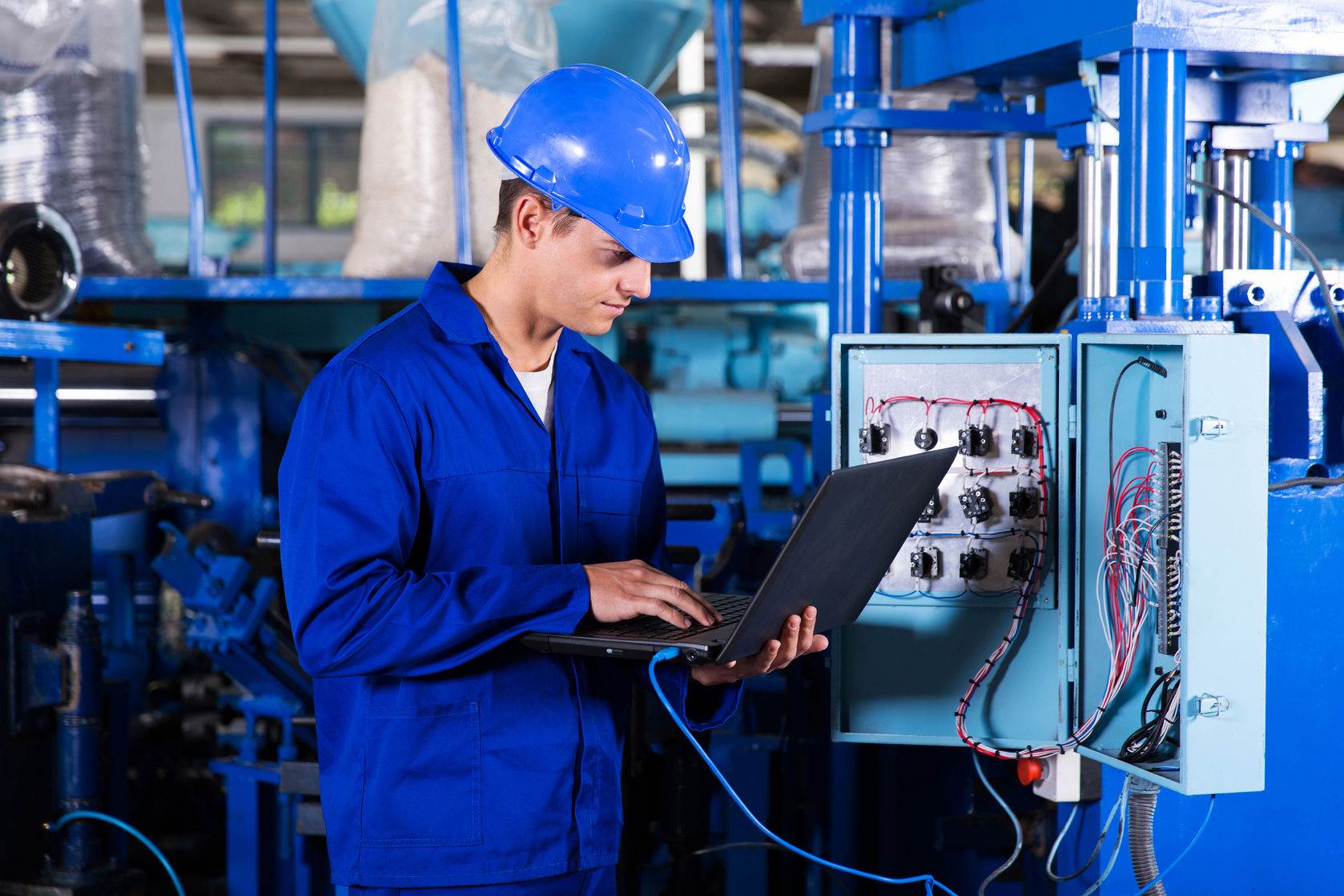 industrial programmer checking control box