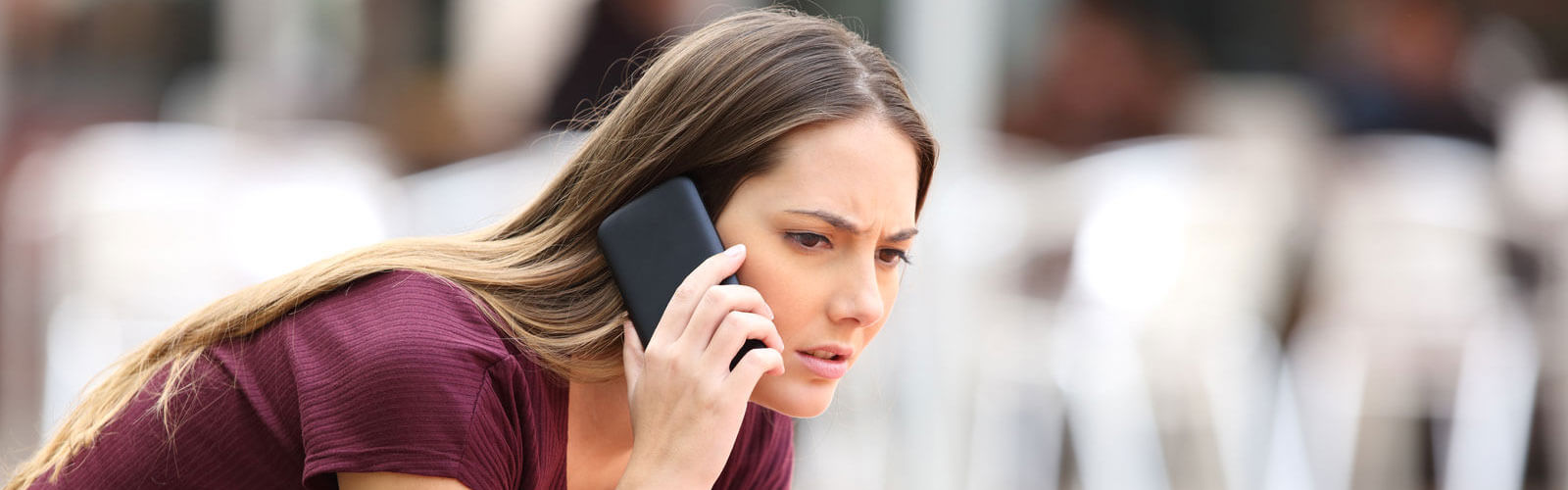 Women talking on phone