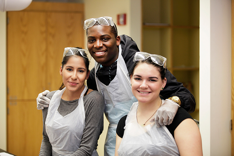 Heritage pic 2 Student group working in lab equiptment | Donate | OCC Foundation