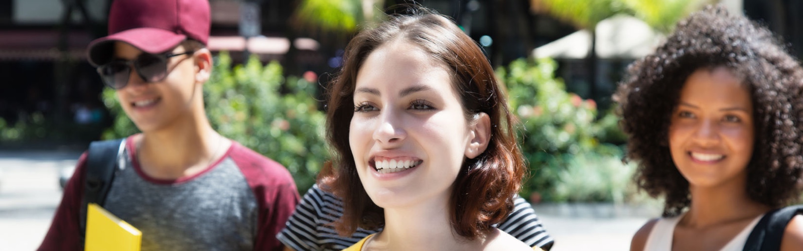 First Year Student smiling at the camera