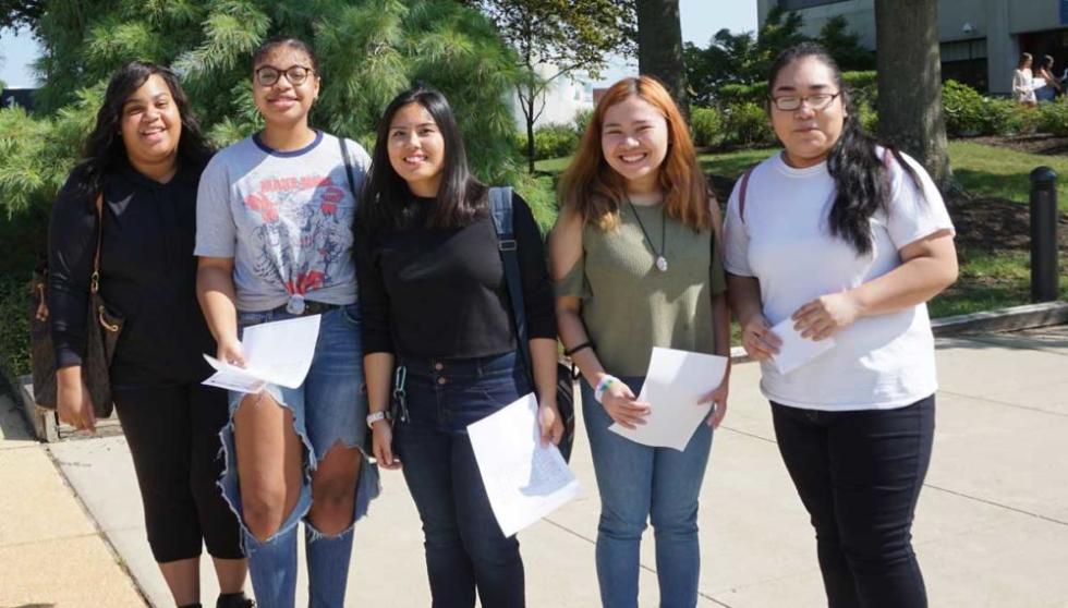 Ocean County College Students attending the New Student Launch event