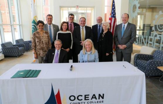 NJCU Signing Ceremony, Presidents of OCC and NJCU at signing