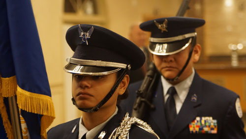 ROTC students in uniform