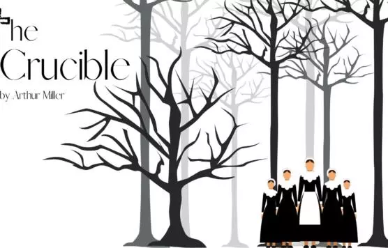 advertisement for The Crucible by Arthur Miller Performed by OCC's Theater Group