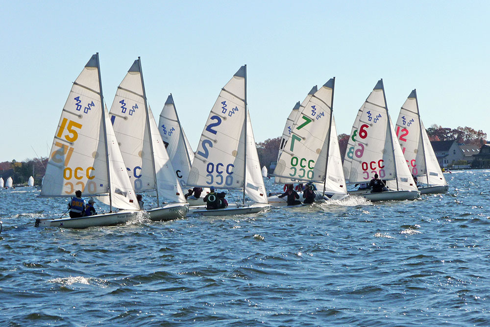 Ocean County College Sailboats in the Barnegat Bay