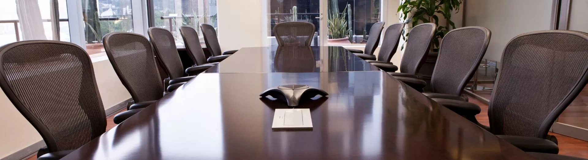 meeting desk with chairs