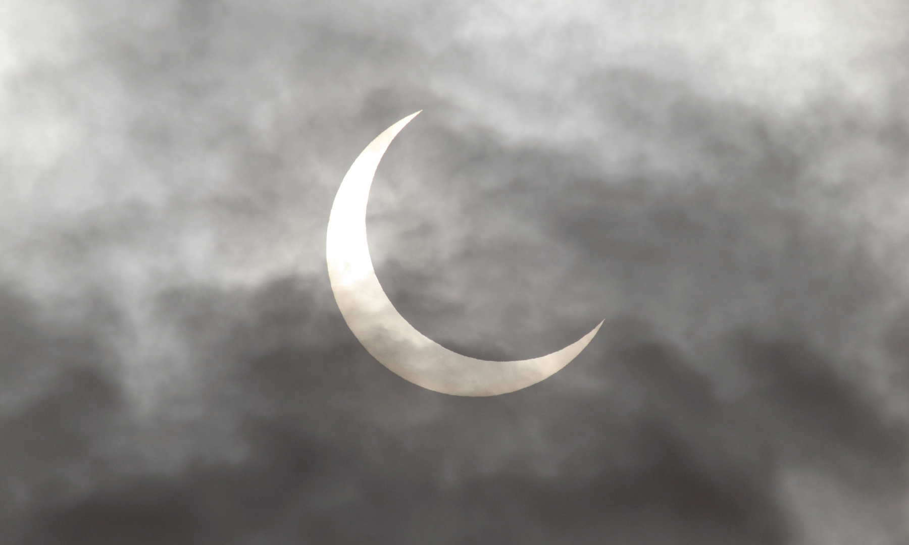 Solar Eclipse with cloud cover