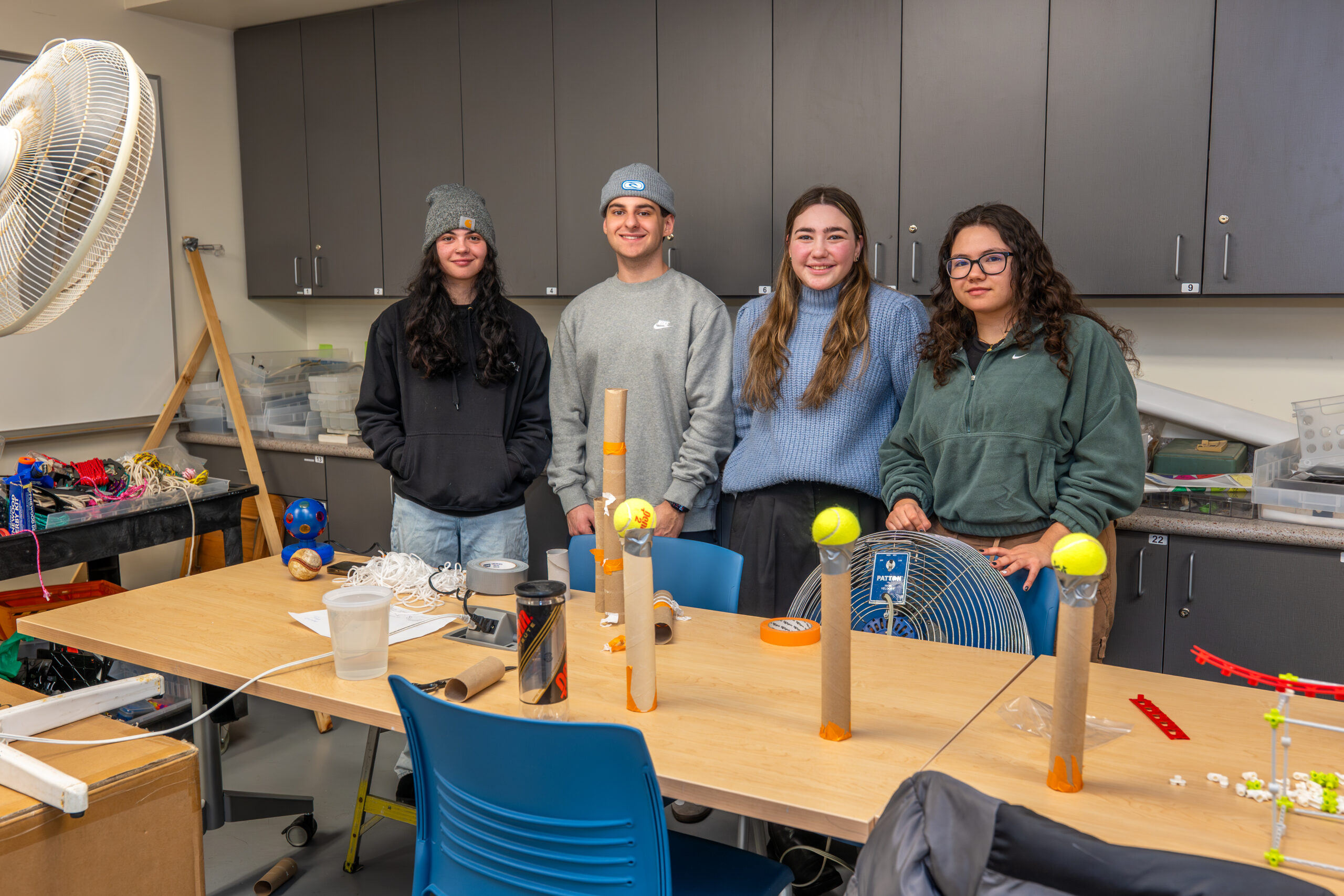 Students in an engineering class