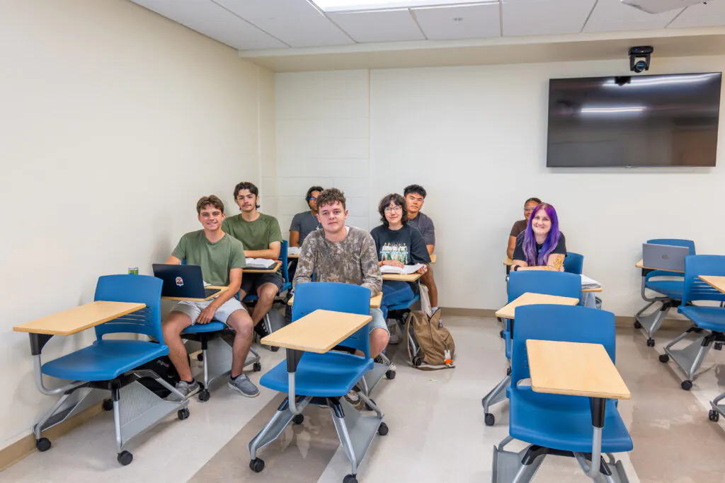 Students in the classroom